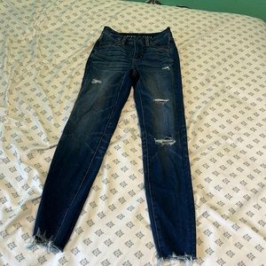 American eagle curvy high-rise jeggings in size women 00 regular